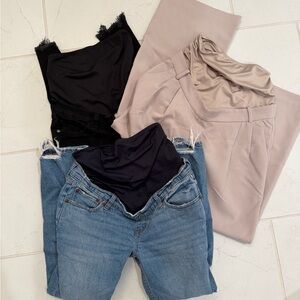 Abercrombie Maternity Jeans and Pants Bundle 24/25 Short
